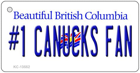 Number 1 Canucks Fan Novelty Metal Key Chain KC-13552