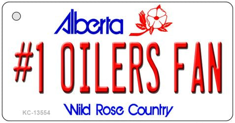 Number 1 Oilers Fan Novelty Metal Key Chain KC-13554