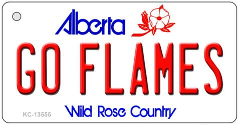 Go Flames Novelty Metal Key Chain KC-13555