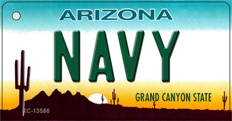 Navy Arizona Novelty Metal Key Chain KC-13586