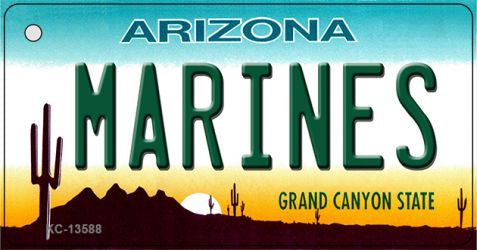 Marines Arizona Novelty Metal Key Chain KC-13588