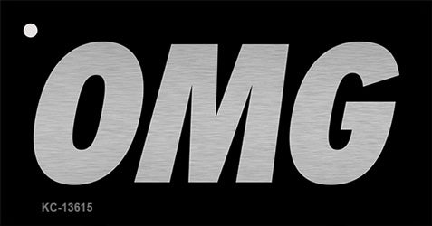 OMG Black Novelty Metal Key Chain KC-13615