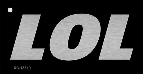LOL Black Novelty Metal Key Chain KC-13619