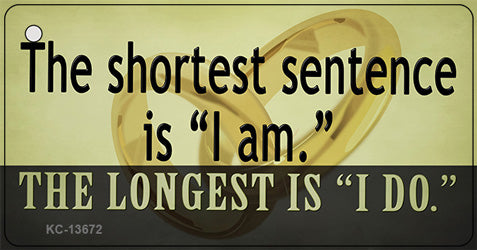Longest Sentence I Do Novelty Metal Key Chain KC-13672