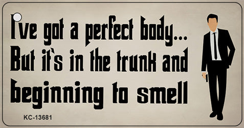 Body in The Trunk Novelty Metal Key Chain KC-13681