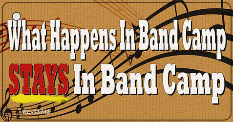 What Happens In Band Camp Novelty Metal Key Chain Tag KC-13743