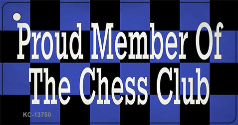 Chess Club Member Novelty Metal Key Chain Tag KC-13750