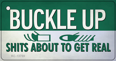 Buckle Up Novelty Metal Key Chain Tag KC-13759