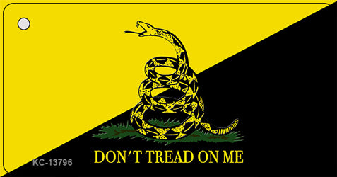 Dont Tread On Me Yellow|Black Novelty Metal Key Chain