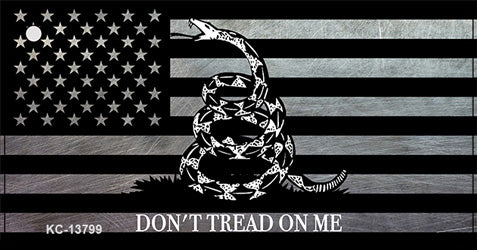 Dont Tread On Me American Flag Novelty Metal Key Chain