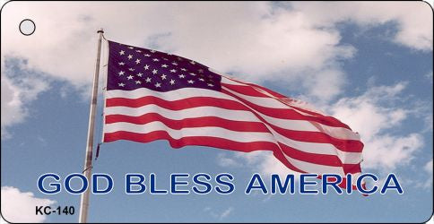 God Bless America Novelty Aluminum Key Chain KC-140