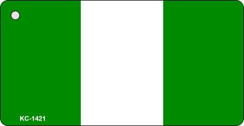 Nigeria Flag Novelty Aluminum Key Chain KC-1421
