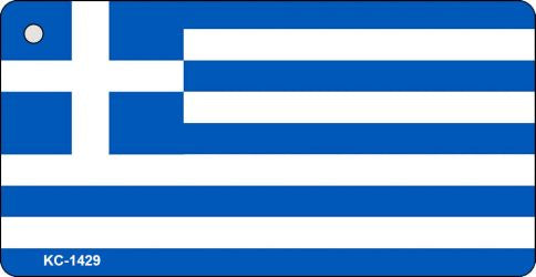 Greece Flag Novelty Aluminum Key Chain KC-1429