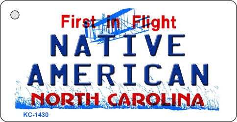 Native American North Carolina State License Plate Tag Key Chain KC-1430