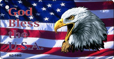 God Bless America Novelty Aluminum Key Chain KC-1445