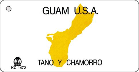 Guam Blank Novelty Metal Key Chain KC-1472