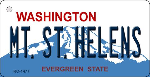 MT St Helens Washington State License Plate Novelty Metal Key Chain KC-1477