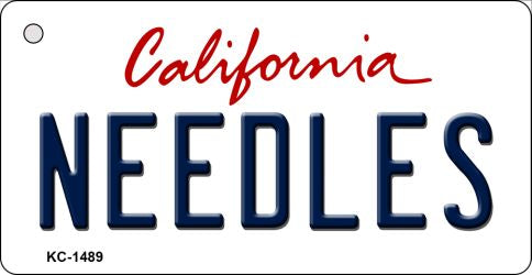 Needles California State License Plate Tag Key Chain KC-1489