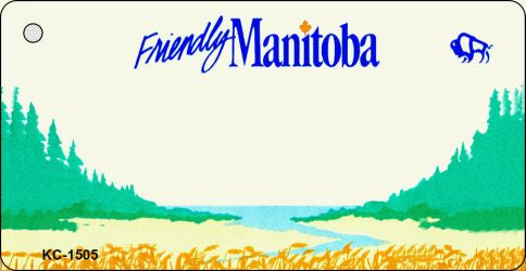 Manitoba Blank Novelty Metal Key Chain KC-1505