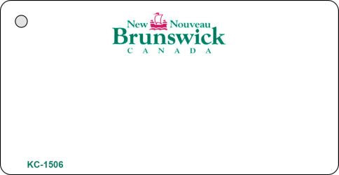New Brunswick Blank Novelty Metal Key Chain KC-1506