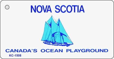 Nova Scotia Blank Novelty Metal Key Chain KC-1508