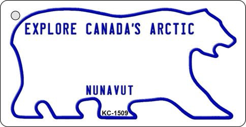 Nunavut Blank Novelty Metal Key Chain KC-1509