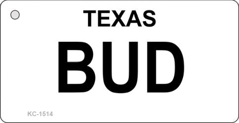 Bud Texas State Novelty Key Chain KC-1514