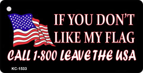 Leave The USA Novelty Aluminum Key Chain KC-1533