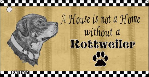 Rottweiler Pencil Sketch Novelty Metal Key Chain KC-1717