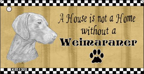 Weimaraner Pencil Sketch Novelty Metal Key Chain KC-1720