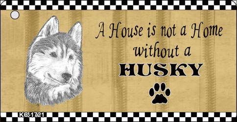 Husky Pencil Sketch Novelty Metal Key Chain KC-1721