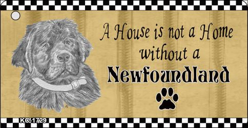 Newfoundland Pencil Sketch Novelty Metal Key Chain KC-1729