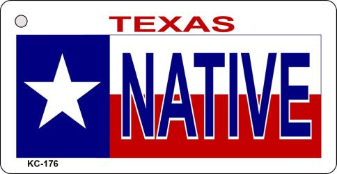 Native Texas Novelty Aluminum Key Chain KC-176