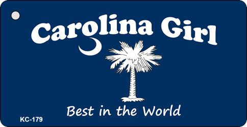 Carolina Girl Blue Novelty Aluminum Key Chain KC-179