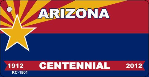 Arizona Centennial State Blank Novelty Metal Key Chain KC-1801