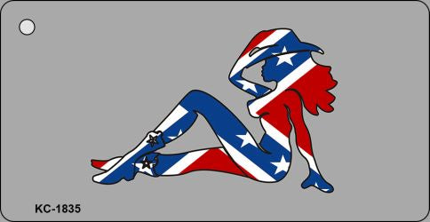 Cowgirl Novelty Aluminum Key Chain KC-1835