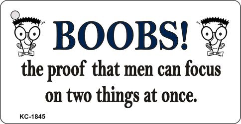 Boobs Novelty Aluminum Key Chain KC-1845