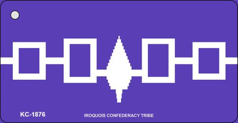 Iroquois Confederacy Tribe Novelty Aluminum Key Chain KC-1876