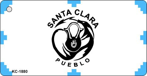 Santa Clara Pueblo Tribe Novelty Aluminum Key Chain KC-1880