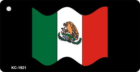 Mexico Black Flag Novelty Aluminum Key Chain KC-1921