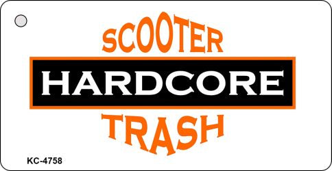 Scooter Trash White Novelty Aluminum Key Chain KC-2005