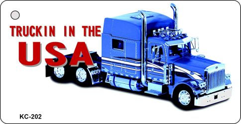 Truck In USA Novelty Aluminum Key Chain KC-202