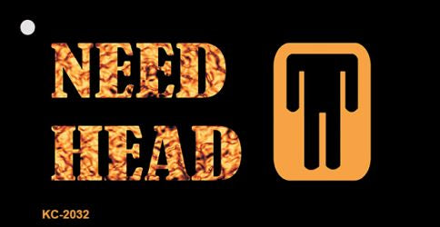 Need Head Novelty Metal Key Chain KC-2032