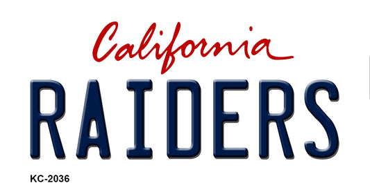 Raiders California State Novelty Metal Key Chain KC-2036