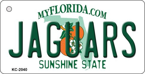 Jaguars Florida State License Plate Tag Key Chain KC-2040