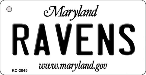 Ravens Maryland State License Plate Tag Key Chain KC-2045