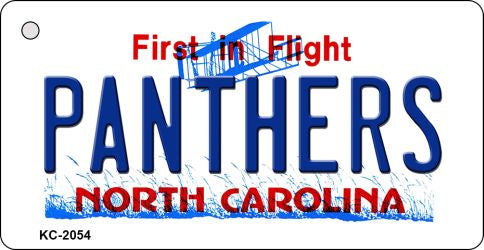 Panthers North Carolina State License Plate Tag Key Chain KC-2054
