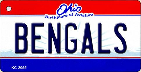 Bengals Ohio State License Plate Tag Key Chain KC-2055