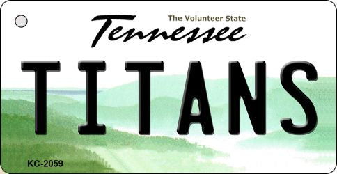 Titans Tennessee State License Plate Tag Key Chain KC-2059