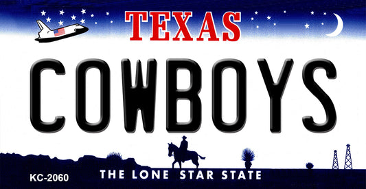 Cowboys Texas State Novelty Metal Key Chain KC-2060